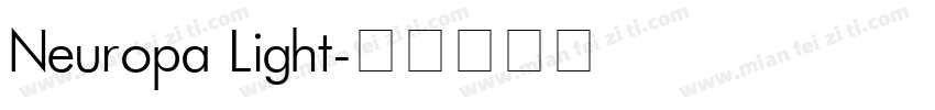 Neuropa Light字体转换